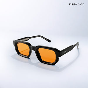 Vintage Cube 2.0 - Honey Black Rectangle Sunglasses - RB2437