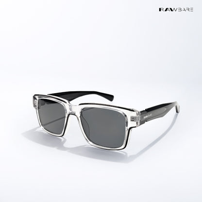 Vadodara Onyx - Clear Blackline Rectangle Sunglasses - RB2790