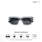 Vadodara Onyx - Clear Blackline Rectangle Sunglasses - RB2790